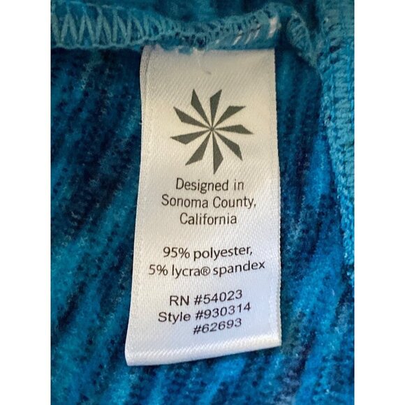 Athleta Blue Space Dye Tranquility Pullover Cowl Neck Top, Women's Size L - Picture 9 of 10